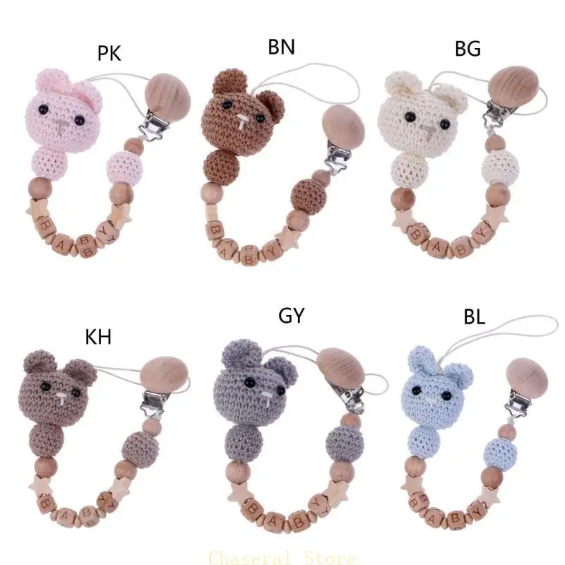 E7CE Toddler Pacifier Chain Dummy Clip Crochet Rabbit Nursing Clip Clothes Pendant
E7CE Toddler Pacifier Chain Dummy Clip Crochet Rabbit Nursing Clip Clothes Pendant