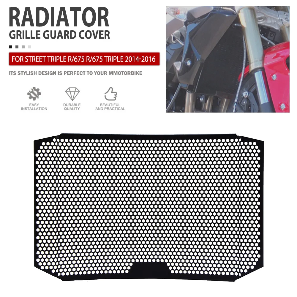 Radiator Guard For Street Triple R/675 R/675 Triple 2014 2015 2016 Motorcycle Radiators Grille Cover Protector Accessories Parts
Radiator Guard For Street Triple R/675 R/675 Triple 2014 2015 2016 Motorcycle Radiators Grille Cover Protector Accessories Parts