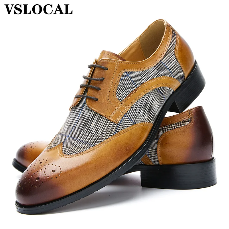 Luxury Men Derby Shoes Black Brown Lace-Up Wingtip Derby Men Dress Shoes Business Office Wedding Leather Shoes For Men
Luxury Men Derby Shoes Black Brown Lace-Up Wingtip Derby Men Dress Shoes Business Office Wedding Leather Shoes For Men