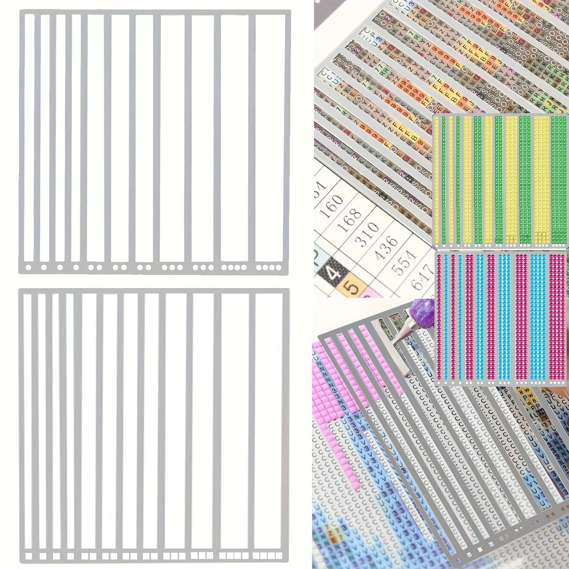 Stainless Steel Diamond Painting Ruler, 1/2/3/4, Suitable for Square Diamonds/Round Diamonds, Diamond Painting Point-Drill Alignment Tool
Stainless Steel Diamond Painting Ruler, 1/2/3/4, Suitable for Square Diamonds/Round Diamonds, Diamond Painting Point-Drill Alignment Tool