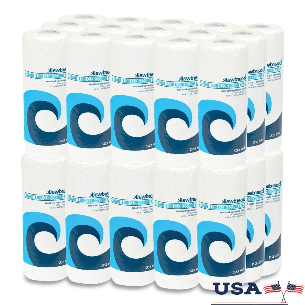 30 Rolls Kitchen Paper Towels 85 Sheets Per Roll 2-Ply Embossed Perforated Wipes Household Cleaning Absorbent White
30 Rolls Kitchen Paper Towels 85 Sheets Per Roll 2-Ply Embossed Perforated Wipes Household Cleaning Absorbent White