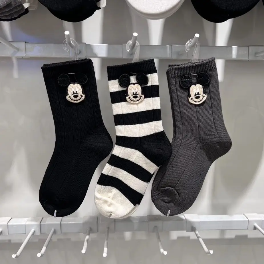 Новые весенне-осенние удобные хлопковые осенне-зимние милые универсальные полосатые носки, креативные носки с Микки Маусом
Новые весенне-осенние удобные хлопковые осенне-зимние милые универсальные полосатые носки, креативные носки с Микки Маусом
