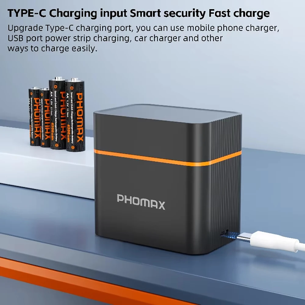 PHOMAX Lithium Batteries Charger 4200mWh1100mWh AA/AAA Rechargeable Battery For Control Car Toy Lamp Radio Speaker TV Remote
PHOMAX Lithium Batteries Charger 4200mWh1100mWh AA/AAA Rechargeable Battery For Control Car Toy Lamp Radio Speaker TV Remote