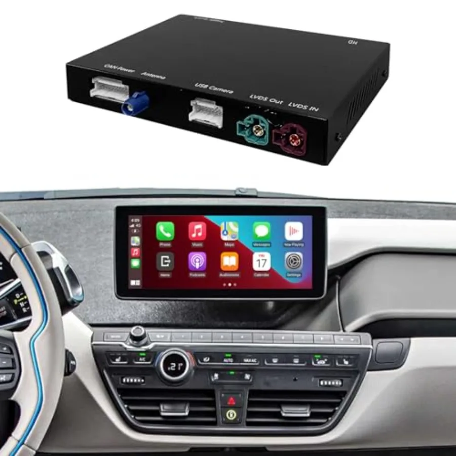 Wireless CarPlay Android Auto Retrofit Kit for BMW i3 I01 2012-2017 NBT System: ABS plastic black wireless/wired dual-mode inte
Wireless CarPlay Android Auto Retrofit Kit for BMW i3 I01 2012-2017 NBT System: ABS plastic black wireless/wired dual-mode inte