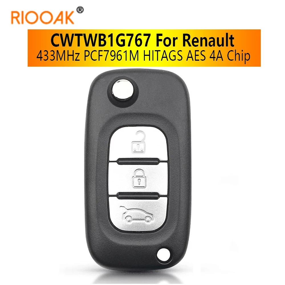 Ключ RIOOAK для Renault Megane III, Megane CWTWB1G767, 3 кнопки, 433 МГц, PCF7961M, HITAGS, AES 4A, чип, дистанционный флип-ключ
Ключ RIOOAK для Renault Megane III, Megane CWTWB1G767, 3 кнопки, 433 МГц, PCF7961M, HITAGS, AES 4A, чип, дистанционный флип-ключ