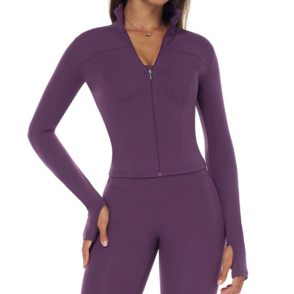 Zippered Sports Jacket for Women Gym Coat Yoga Suits Slim Fit Quick-Drying Yoga Top Running Training Stand Collar Long Sleeve
Zippered Sports Jacket for Women Gym Coat Yoga Suits Slim Fit Quick-Drying Yoga Top Running Training Stand Collar Long Sleeve