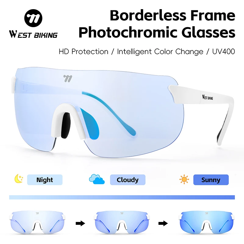 Очки WEST BIKING HD без оправы, фотохромные, с защитой от ультрафиолета UV400, унисекс, разноцветные, легкие, для велоспорта, для горных и шоссейных велосипедов
Очки WEST BIKING HD без оправы, фотохромные, с защитой от ультрафиолета UV400, унисекс, разноцветные, легкие, для велоспорта, для горных и шоссейных велосипедов
