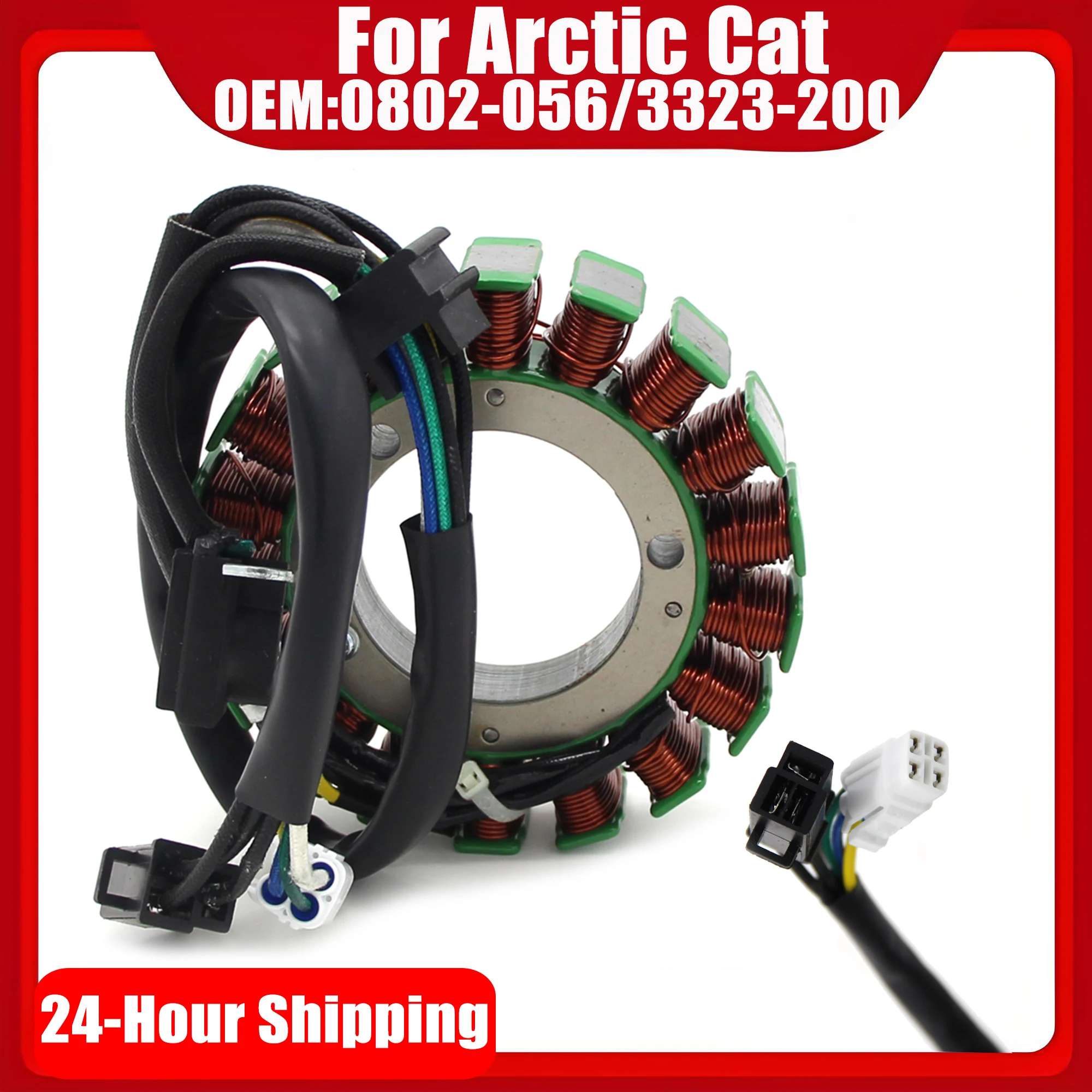 Magneto Generator Stator Coil for Arctic Cat 0802-056 3323-200 ATV 400/500 ALTERRA 400 500 425 CR 450 ALTERRA Alterra 400
Magneto Generator Stator Coil for Arctic Cat 0802-056 3323-200 ATV 400/500 ALTERRA 400 500 425 CR 450 ALTERRA Alterra 400