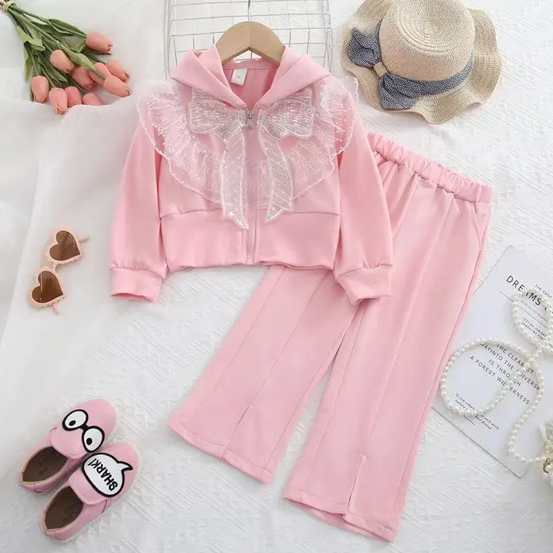 Korean Fashionable Girls Hooded Long Sleeve Set Kids Girls Two Piece Set Kids Outfits 2025 New
Korean Fashionable Girls Hooded Long Sleeve Set Kids Girls Two Piece Set Kids Outfits 2025 New