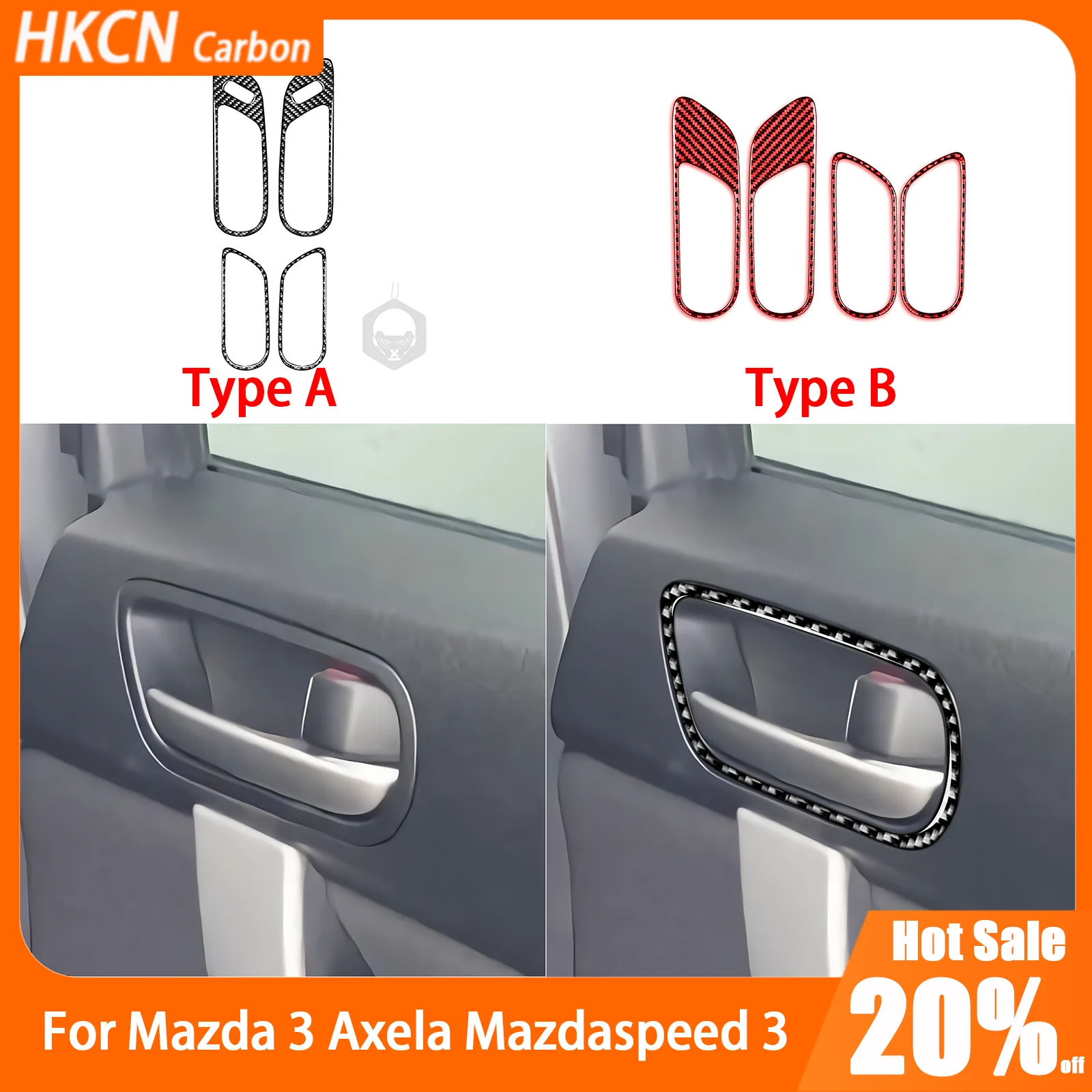 For Mazda 3 Axela Mazdaspeed 3 2010—2013 Carbon Fiber Inner Door Handle Puller Panel Car Accessories Interior Cover Trim Sticker
For Mazda 3 Axela Mazdaspeed 3 2010—2013 Carbon Fiber Inner Door Handle Puller Panel Car Accessories Interior Cover Trim Sticker