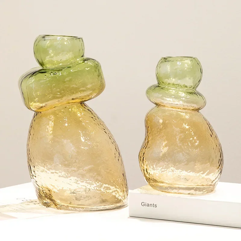 U2 Glass Vase Gradient Color Gourd Shape Irregular Rockery Terrarium Floral Arrangement Accessories Home Decoration Accessories
U2 Glass Vase Gradient Color Gourd Shape Irregular Rockery Terrarium Floral Arrangement Accessories Home Decoration Accessories