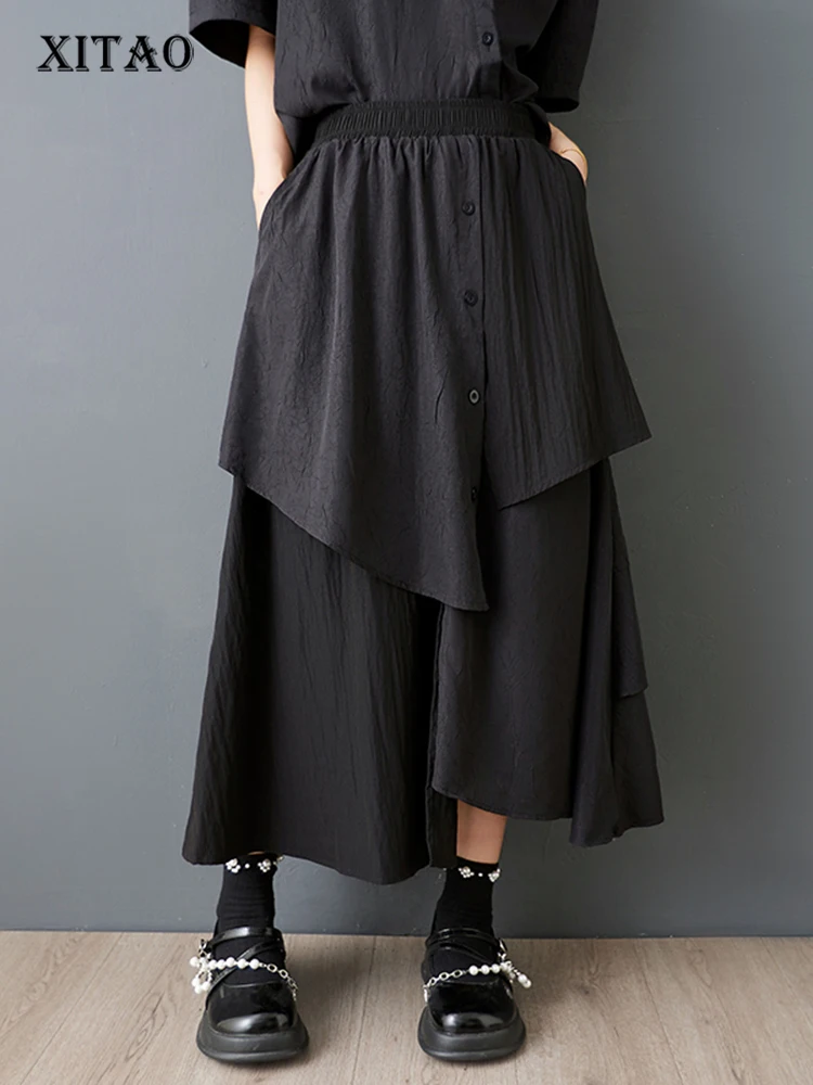 XITAO Patchwork Irregular Women Solid Color Skirt Loose New Summer Elastic Waist Fashion All Match Slim Woman Skirts ZMY1219
XITAO Patchwork Irregular Women Solid Color Skirt Loose New Summer Elastic Waist Fashion All Match Slim Woman Skirts ZMY1219
