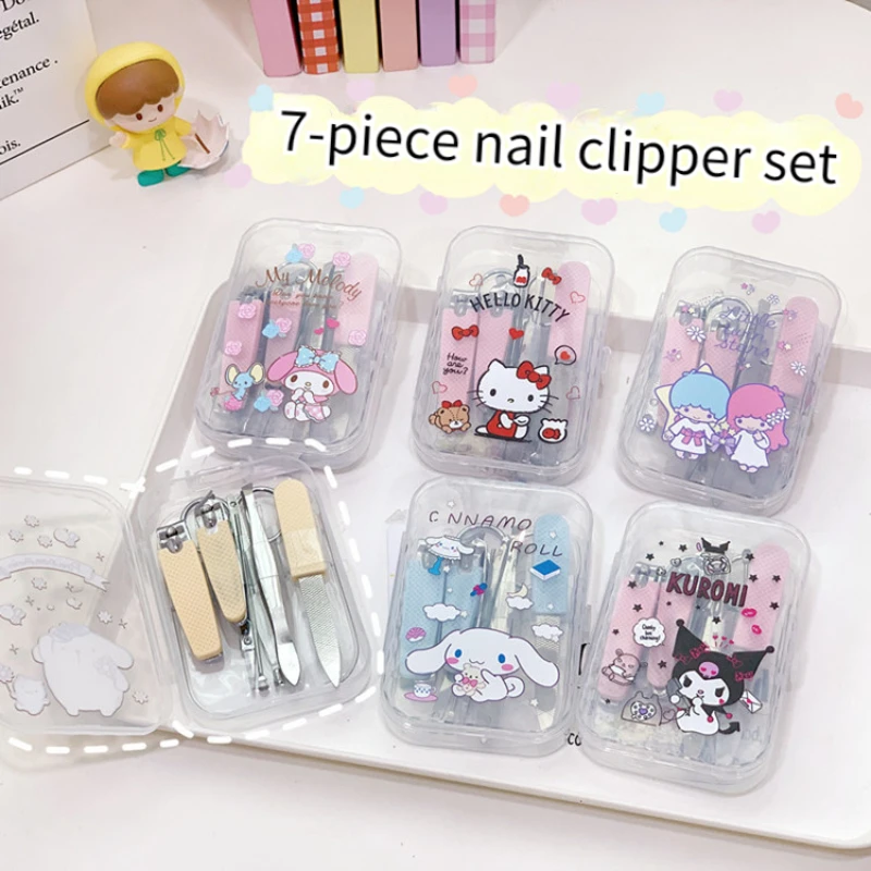 7 шт. Sanrio машинка для стрижки ногтей Kawaii Mymelody Kuromi Cinnamoroll мультяшная машинка для стрижки ногтей из нержавеющей стали набор силиконовых Противоскользящих инструментов
7 шт. Sanrio машинка для стрижки ногтей Kawaii Mymelody Kuromi Cinnamoroll мультяшная машинка для стрижки ногтей из нержавеющей стали набор силиконовых Противоскользящих инструментов