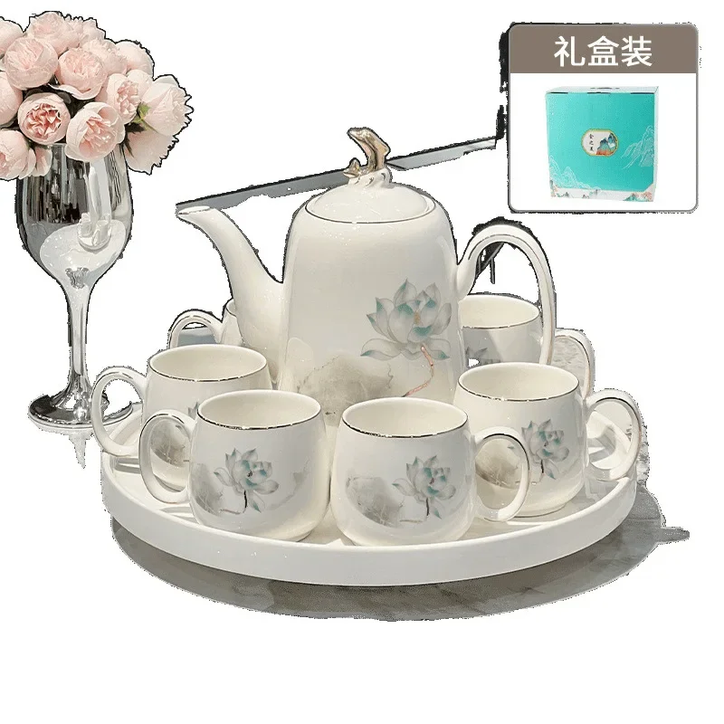 Light luxury 2025 new high-end ceramic water cup teapot teacup home living room hospitality wedding gift
Light luxury 2025 new high-end ceramic water cup teapot teacup home living room hospitality wedding gift