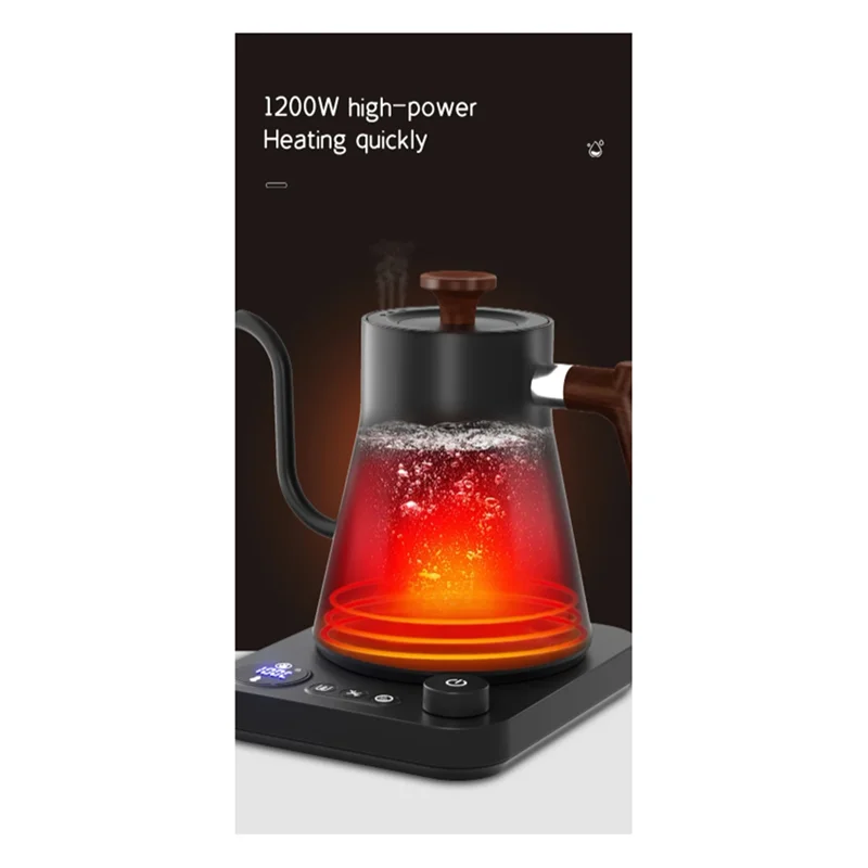 Smart Electric Kettle 900Ml 1200W Rapid Heating Kettle 304 Stainless Steel Liner US Plug 
Smart Electric Kettle 900Ml 1200W Rapid Heating Kettle 304 Stainless Steel Liner US Plug