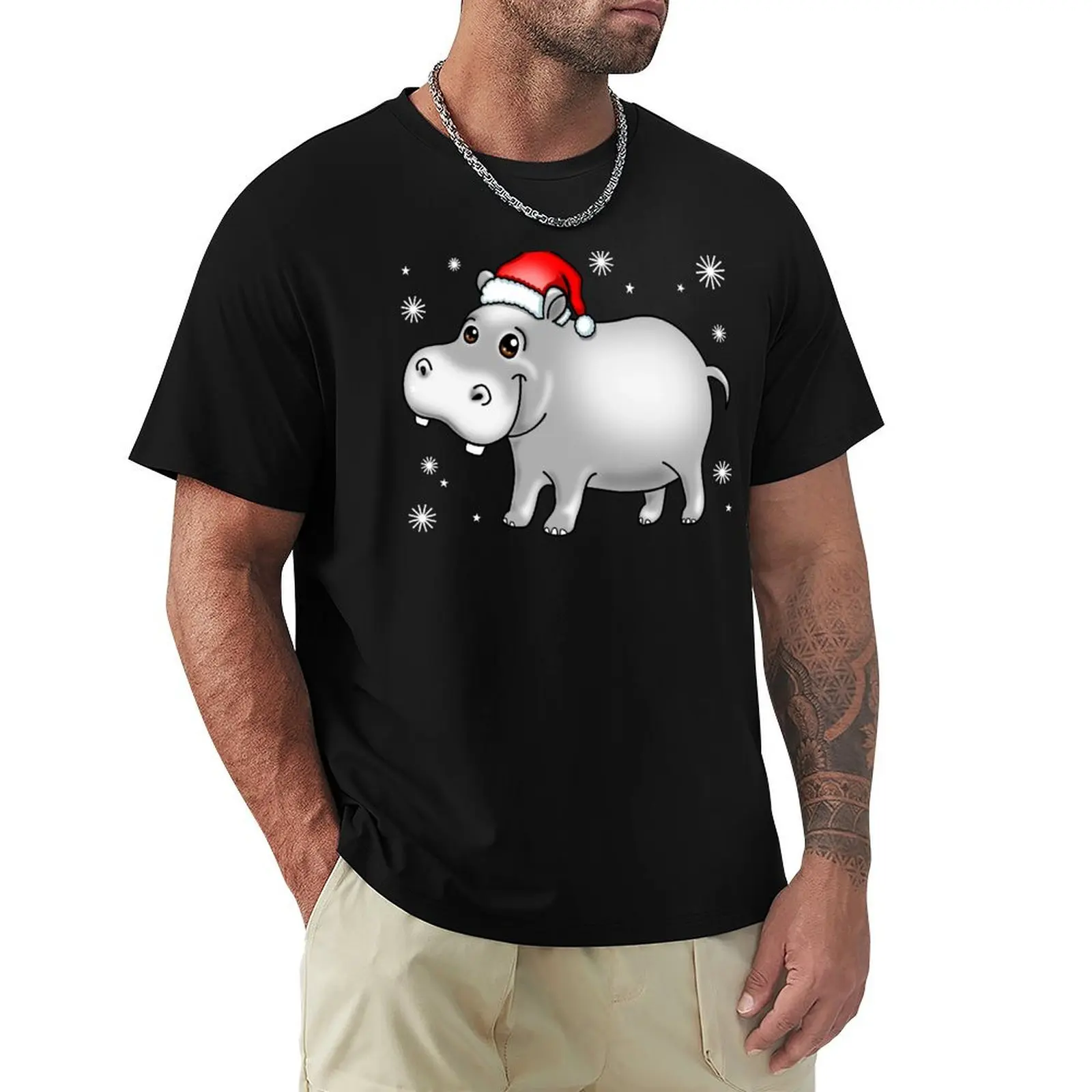 Cute Hippo For Christmas Hippopotamus T-Shirt cheap stuff clothes Funny t-shirt oversized t shirts for men
Cute Hippo For Christmas Hippopotamus T-Shirt cheap stuff clothes Funny t-shirt oversized t shirts for men