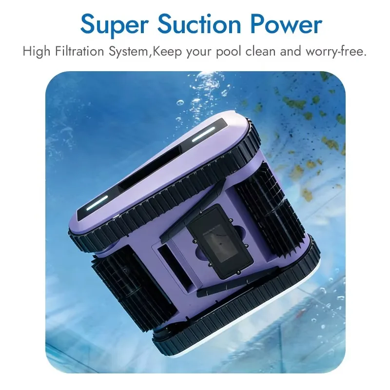 Automatic Pool Robot Vacuum Cleaner, High Efficiency Portable Cleaner for In-Ground and Above-Ground Pools, NF14
Automatic Pool Robot Vacuum Cleaner, High Efficiency Portable Cleaner for In-Ground and Above-Ground Pools, NF14