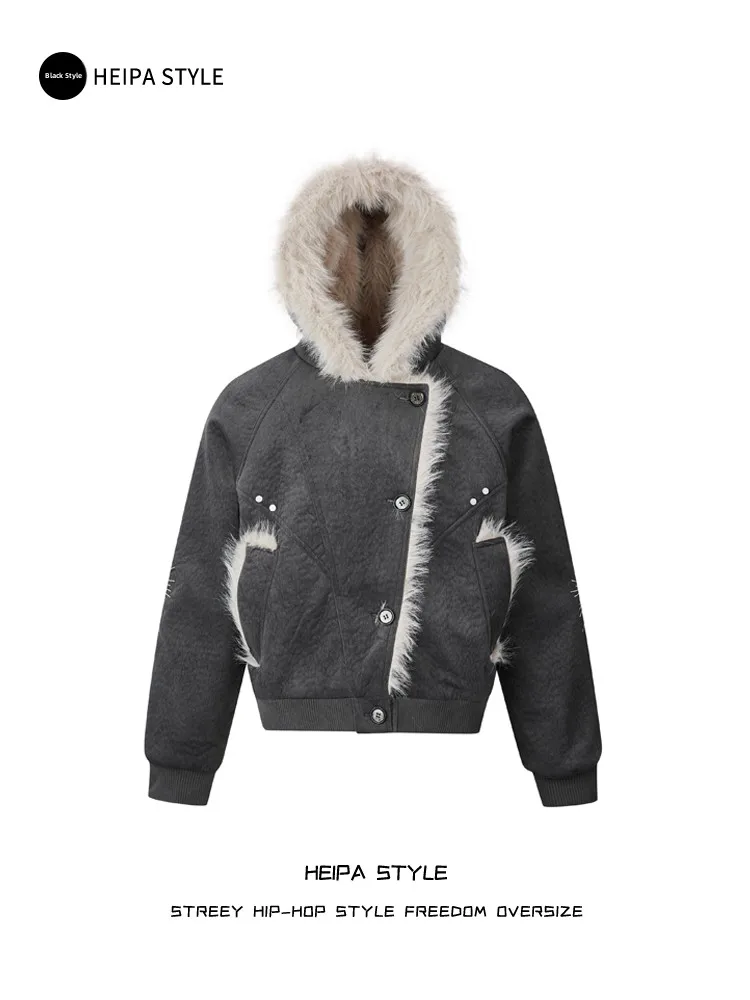 Men's Winter Thickened PU Leather Cotton Jacket Hooded Faux Rabbit Fur Coat Warm Street Style Casual Fashion Outerwear
Men's Winter Thickened PU Leather Cotton Jacket Hooded Faux Rabbit Fur Coat Warm Street Style Casual Fashion Outerwear