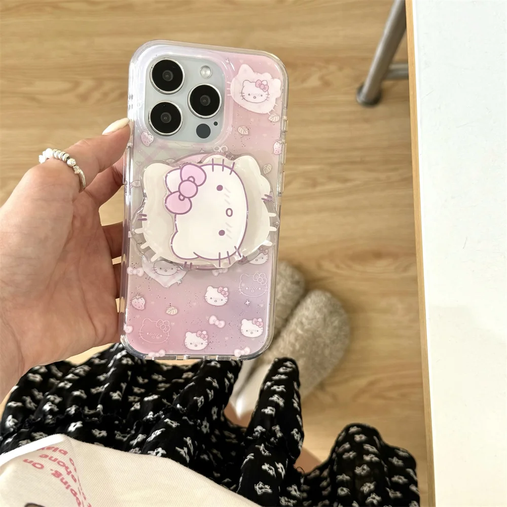 Cute Cartoon Hello Kitty Pink Stars Magnetic Holder Wireless Charging For Magsafe Phone Case For iPhone 16 15 13 14Pro Max Cover
Cute Cartoon Hello Kitty Pink Stars Magnetic Holder Wireless Charging For Magsafe Phone Case For iPhone 16 15 13 14Pro Max Cover