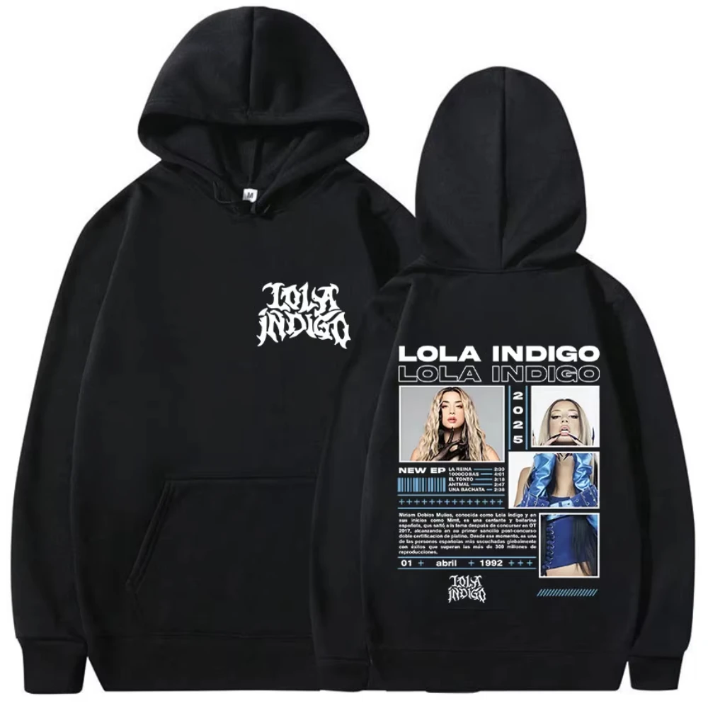 Singer Lola Indigo Album 2026 Graphic Hoodie Men Women Hip Hop Pop Fans Sweatshirts Fashion High Quality Fleece Hoody Streetwear
Singer Lola Indigo Album 2026 Graphic Hoodie Men Women Hip Hop Pop Fans Sweatshirts Fashion High Quality Fleece Hoody Streetwear