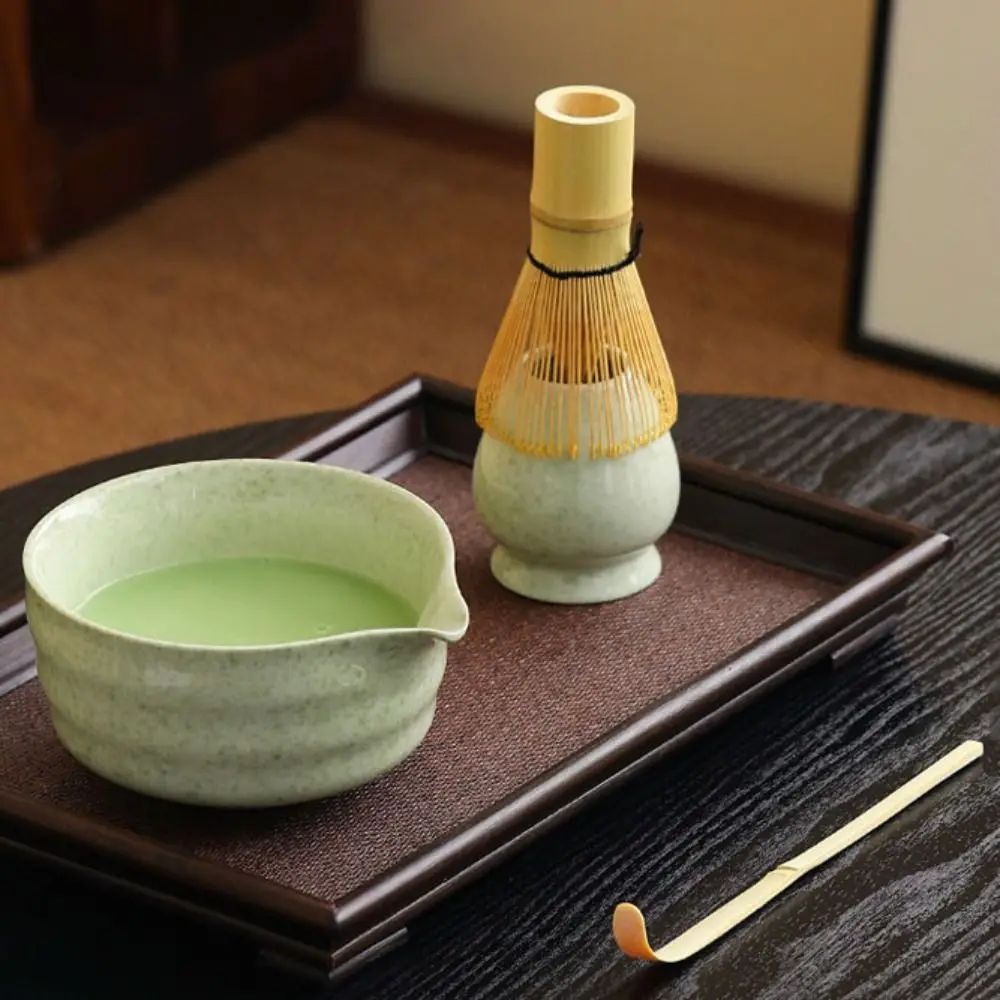 4Pcs Teaware Japanese Matcha Tea Set Vintage Ceramic Matcha Whisk Stand Kit Durable Matcha Chasen Set Tea Lover
4Pcs Teaware Japanese Matcha Tea Set Vintage Ceramic Matcha Whisk Stand Kit Durable Matcha Chasen Set Tea Lover
