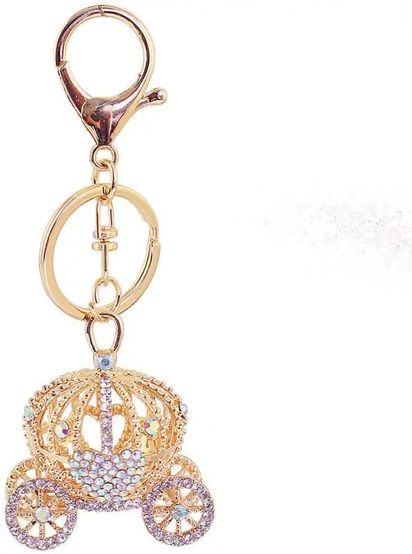 One Pack Cute Love Love Crown Pumpkin Car Carriage Fairy Rhinestone Car Key Chain Ring Gift Bag Buckle Holder
One Pack Cute Love Love Crown Pumpkin Car Carriage Fairy Rhinestone Car Key Chain Ring Gift Bag Buckle Holder