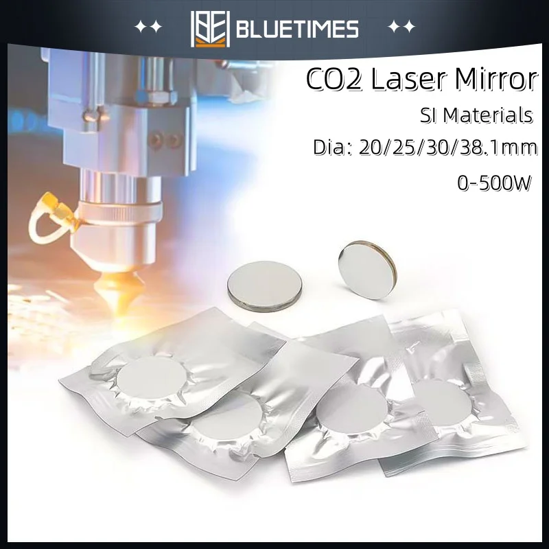 BLUETIMES Refiectivity 99.6% Co2 Laser Si Reflective Mirrors Lens 500W Silver - Coated Mirrors for CO2 Laser Engraving Machines
BLUETIMES Refiectivity 99.6% Co2 Laser Si Reflective Mirrors Lens 500W Silver - Coated Mirrors for CO2 Laser Engraving Machines