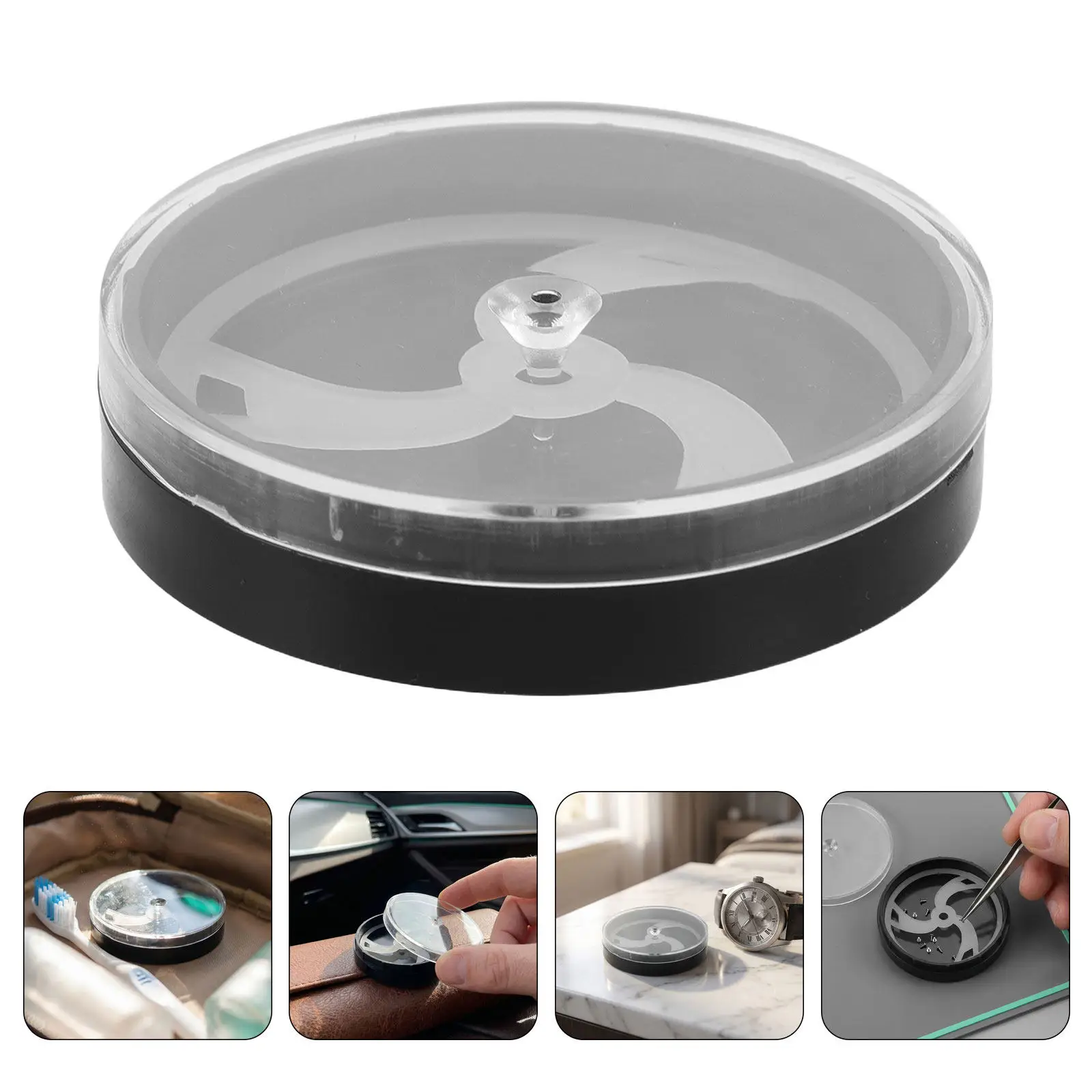 5Pcs Round Plastic Watch Parts Organizer Dustproof Scratch Proof Movement Holder Watch Face Storage Box for Timepiece Repair
5Pcs Round Plastic Watch Parts Organizer Dustproof Scratch Proof Movement Holder Watch Face Storage Box for Timepiece Repair