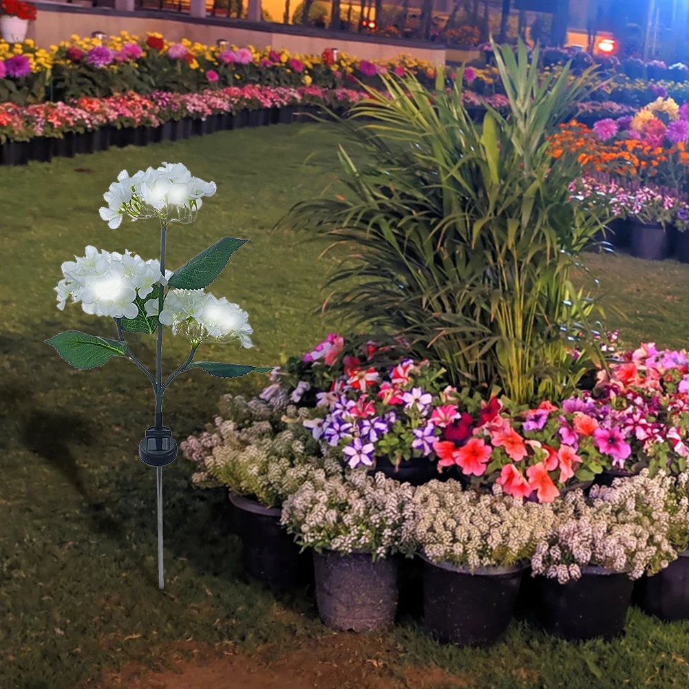 3 Heads Hydrangea Ground Light Waterproof LED Solar Lawn Decorative Lights Adjustable Iron Wire Bendable for Home Garden
3 Heads Hydrangea Ground Light Waterproof LED Solar Lawn Decorative Lights Adjustable Iron Wire Bendable for Home Garden