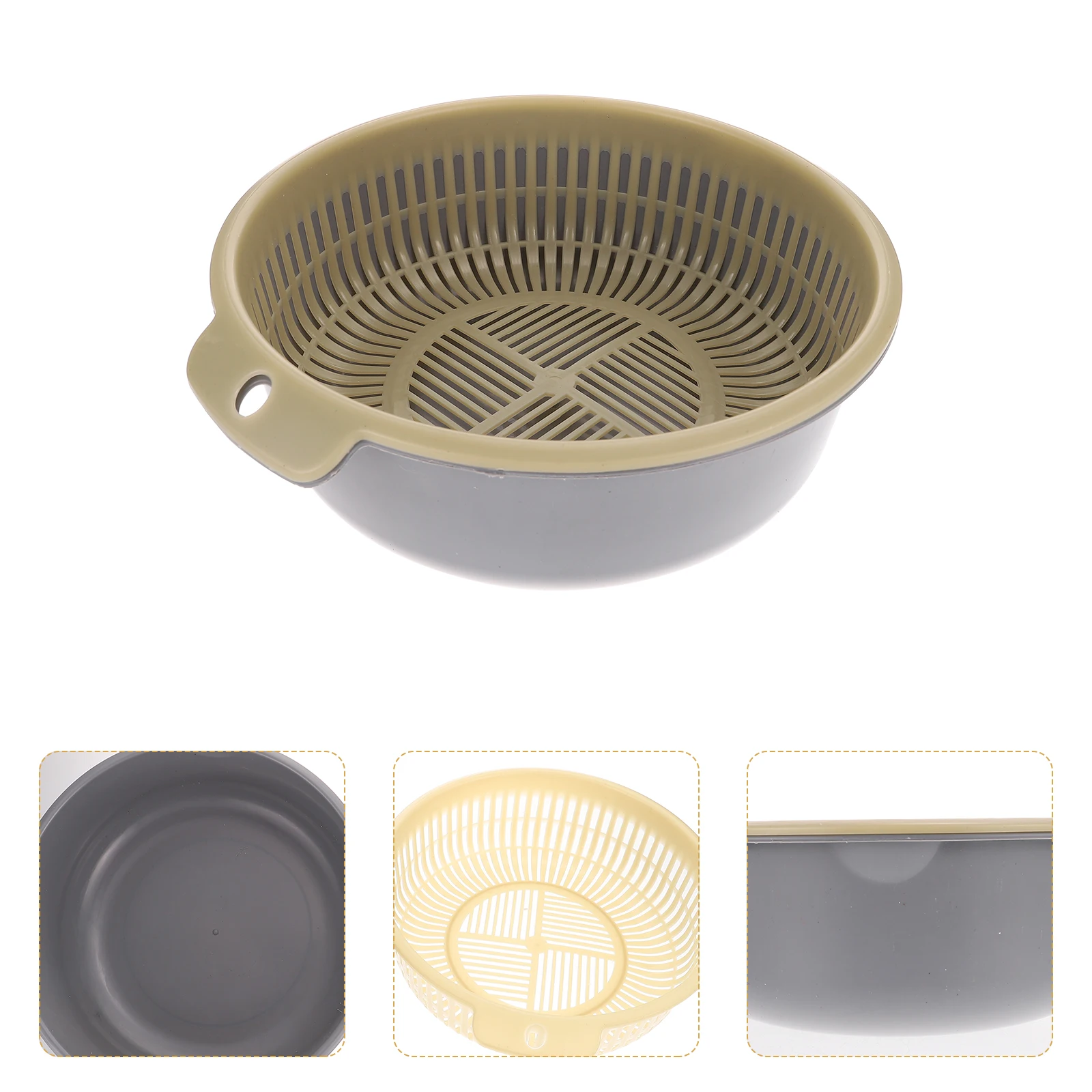 2pcs Drain Basket Colander Bowl Drainer for Kitchen Multi-functional Laundry Baskets Vegetable Fruit Filter Safe Reliable
2pcs Drain Basket Colander Bowl Drainer for Kitchen Multi-functional Laundry Baskets Vegetable Fruit Filter Safe Reliable