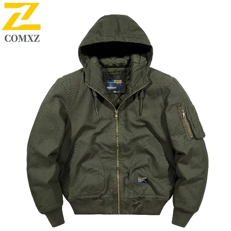 COMXZ Мужская зимняя куртка с капюшоном, морозостойкая, ветрозащитная, уличная, для пешего туризма, путешествий, кемпинга, стеганая куртка, классическая хлопковая стеганая куртка
COMXZ Мужская зимняя куртка с капюшоном, морозостойкая, ветрозащитная, уличная, для пешего туризма, путешествий, кемпинга, стеганая куртка, классическая хлопковая стеганая куртка