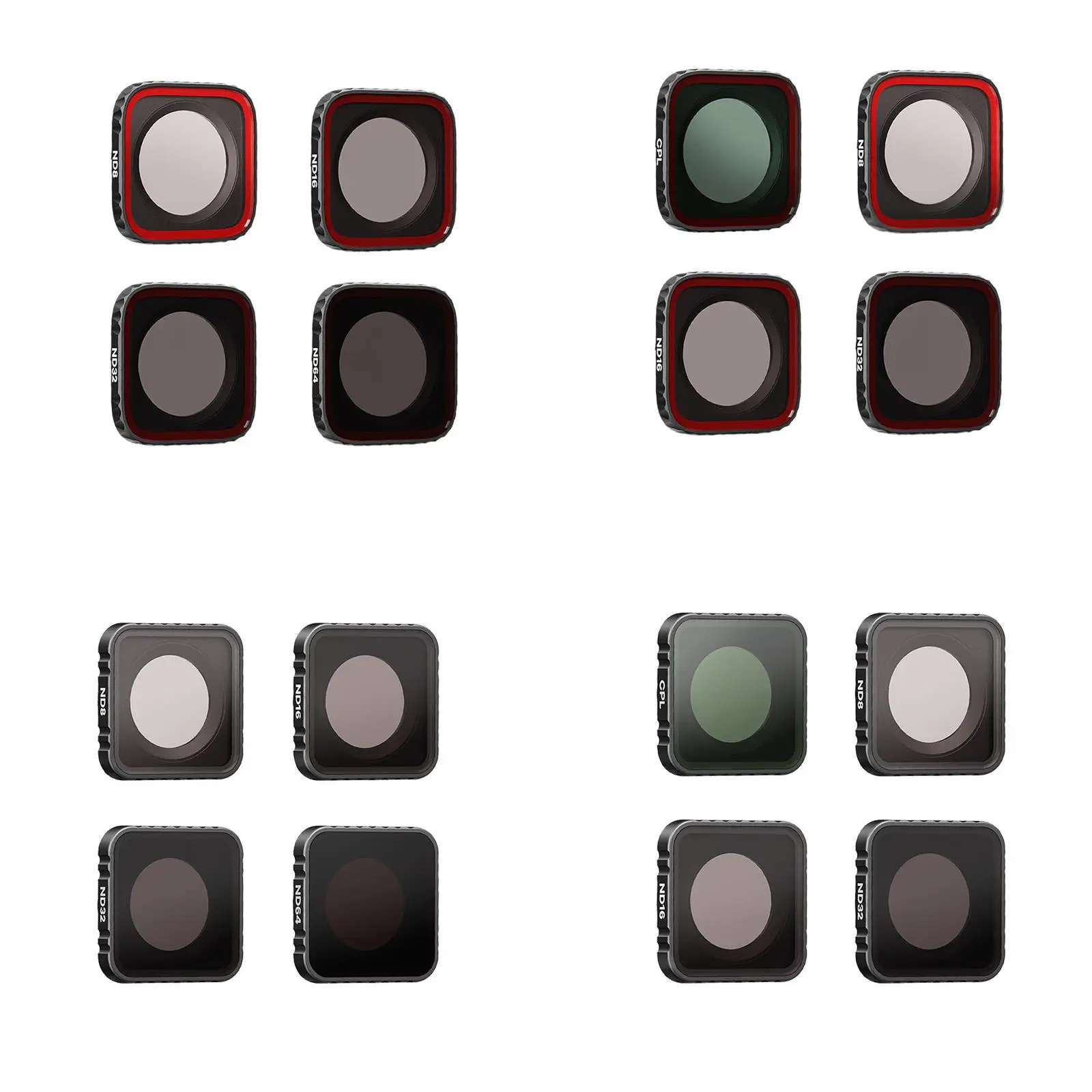 Комплект фильтров ND 4x ND64 ND8 поляризованные фильтры для объектива ND32 Аксессуары покрытие оптического стекла для спортивных камер аксессуары
Комплект фильтров ND 4x ND64 ND8 поляризованные фильтры для объектива ND32 Аксессуары покрытие оптического стекла для спортивных камер аксессуары
