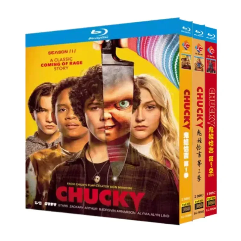 BD Blu-ray Disc Chucky the Ghost Seasons 1–3 American Drama 1080p Box Set Chinese and English Subtitles
BD Blu-ray Disc Chucky the Ghost Seasons 1–3 American Drama 1080p Box Set Chinese and English Subtitles