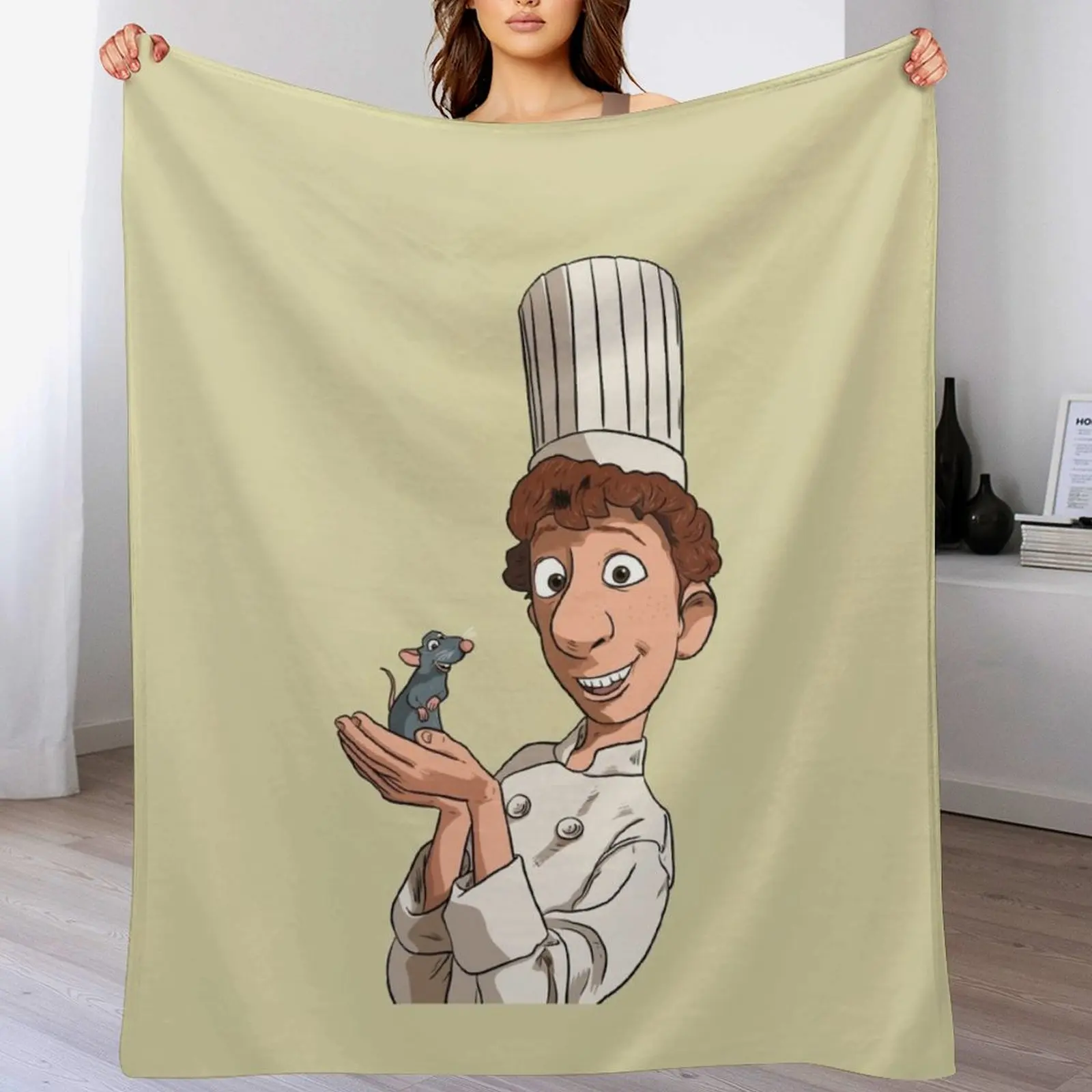 Ratatouille - Remy and Linguini Throw Blanket Reusable Durable Soft Blanket for All Seasons