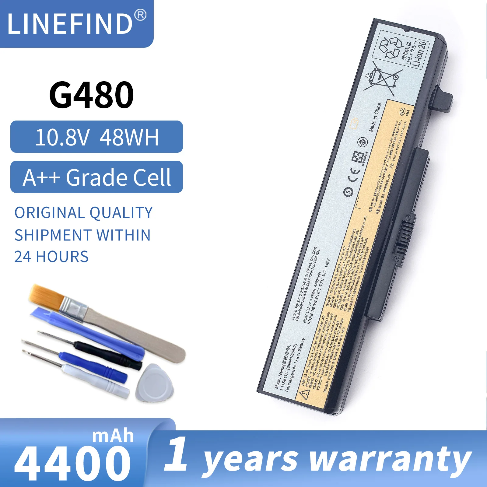 For Lenovo IdeaPad B480 B485 B490 B495 M480 M490 M495 E530 B580 B585 B590 B595 G480 G580 45N1048 45N1042 48Wh Laptop Battery
For Lenovo IdeaPad B480 B485 B490 B495 M480 M490 M495 E530 B580 B585 B590 B595 G480 G580 45N1048 45N1042 48Wh Laptop Battery