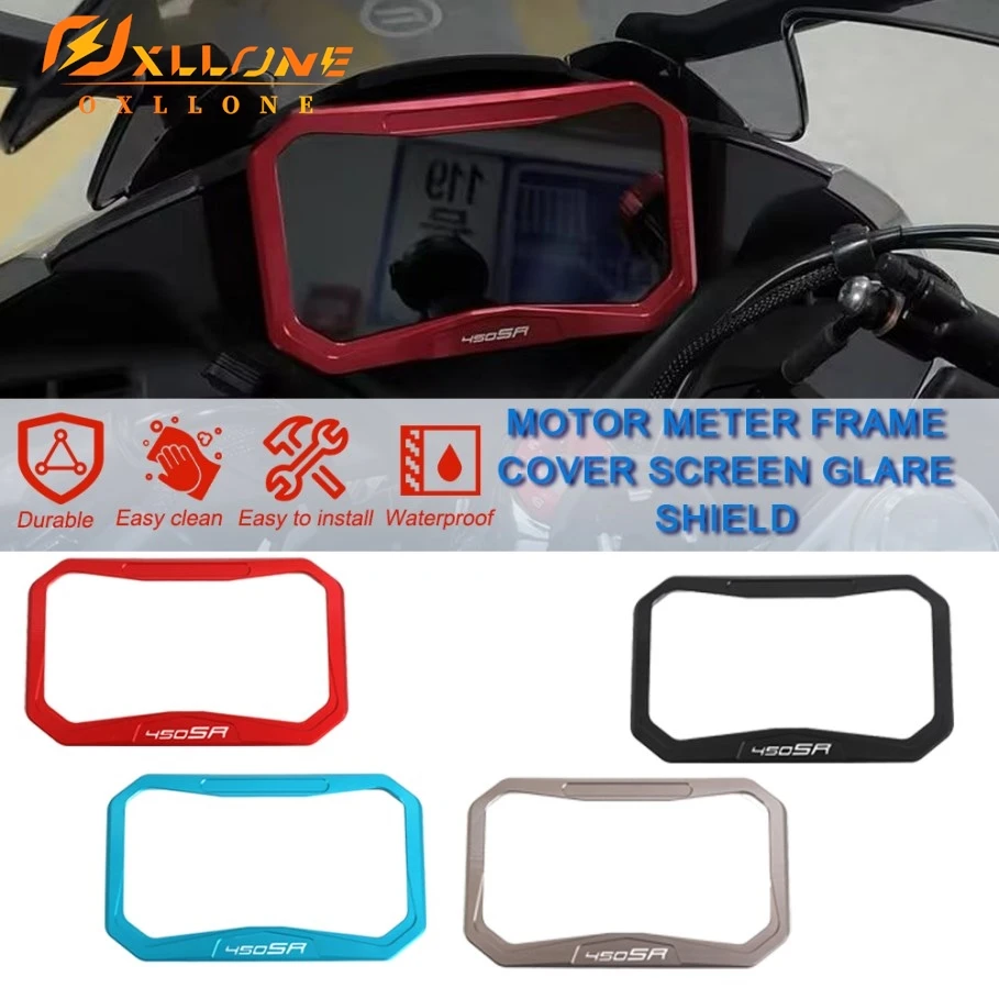 2024 New Motorcycle CNC Meter Frame Cover For CFMOTO 450SS 450SR SR450 2022 2023 Screen Glare Shield Instrument Display Guard
2024 New Motorcycle CNC Meter Frame Cover For CFMOTO 450SS 450SR SR450 2022 2023 Screen Glare Shield Instrument Display Guard