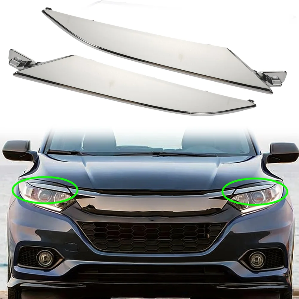 2PCS Chrome Front Hood Grille Headlight Trim Molding for Honda HR-V LX EX EX-L Sport 4-Door 2021 71163-T7A-J01 71168-T7A-J51
2PCS Chrome Front Hood Grille Headlight Trim Molding for Honda HR-V LX EX EX-L Sport 4-Door 2021 71163-T7A-J01 71168-T7A-J51