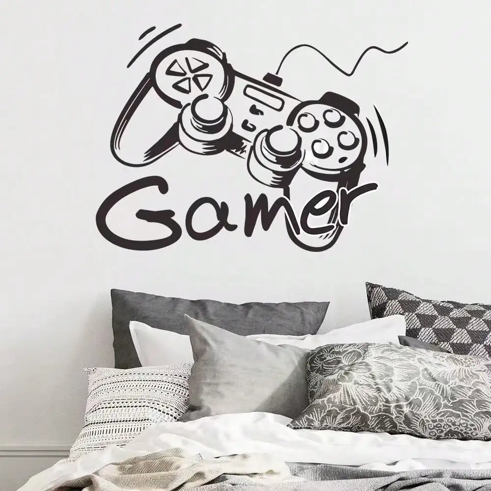1pc Gamepad Pattern Wall Sticker Modern PVC Game Pad Print Wall Decal For Home Decoration Vinyl Decal Spring Home Refresh Decor
1pc Gamepad Pattern Wall Sticker Modern PVC Game Pad Print Wall Decal For Home Decoration Vinyl Decal Spring Home Refresh Decor