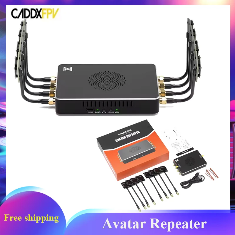 CADDX Walksnail Avatar Repeater For DIY FPV Drone Signal Amplification Extension For Racing Drone RC Model
CADDX Walksnail Avatar Repeater For DIY FPV Drone Signal Amplification Extension For Racing Drone RC Model