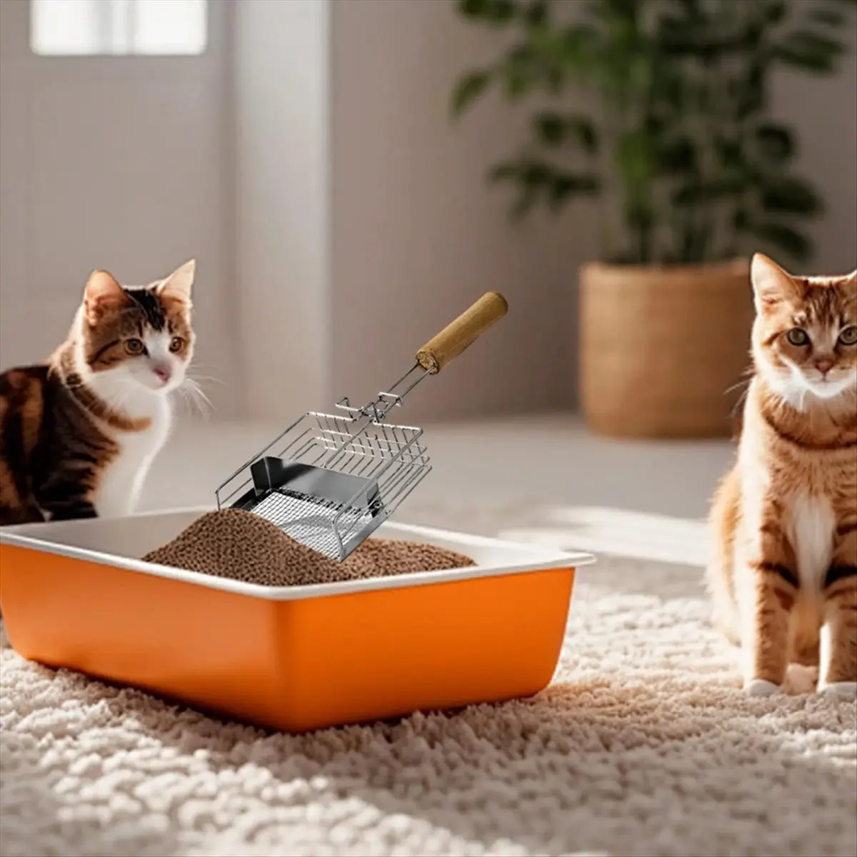 Совок для кошачьего туалета, совок для кошек, эргономичная деревянная ручка, металлические товары для домашних животных с крючком для домашних котят, корма для собак, путешествий
Совок для кошачьего туалета, совок для кошек, эргономичная деревянная ручка, металлические товары для домашних животных с крючком для домашних котят, корма для собак, путешествий