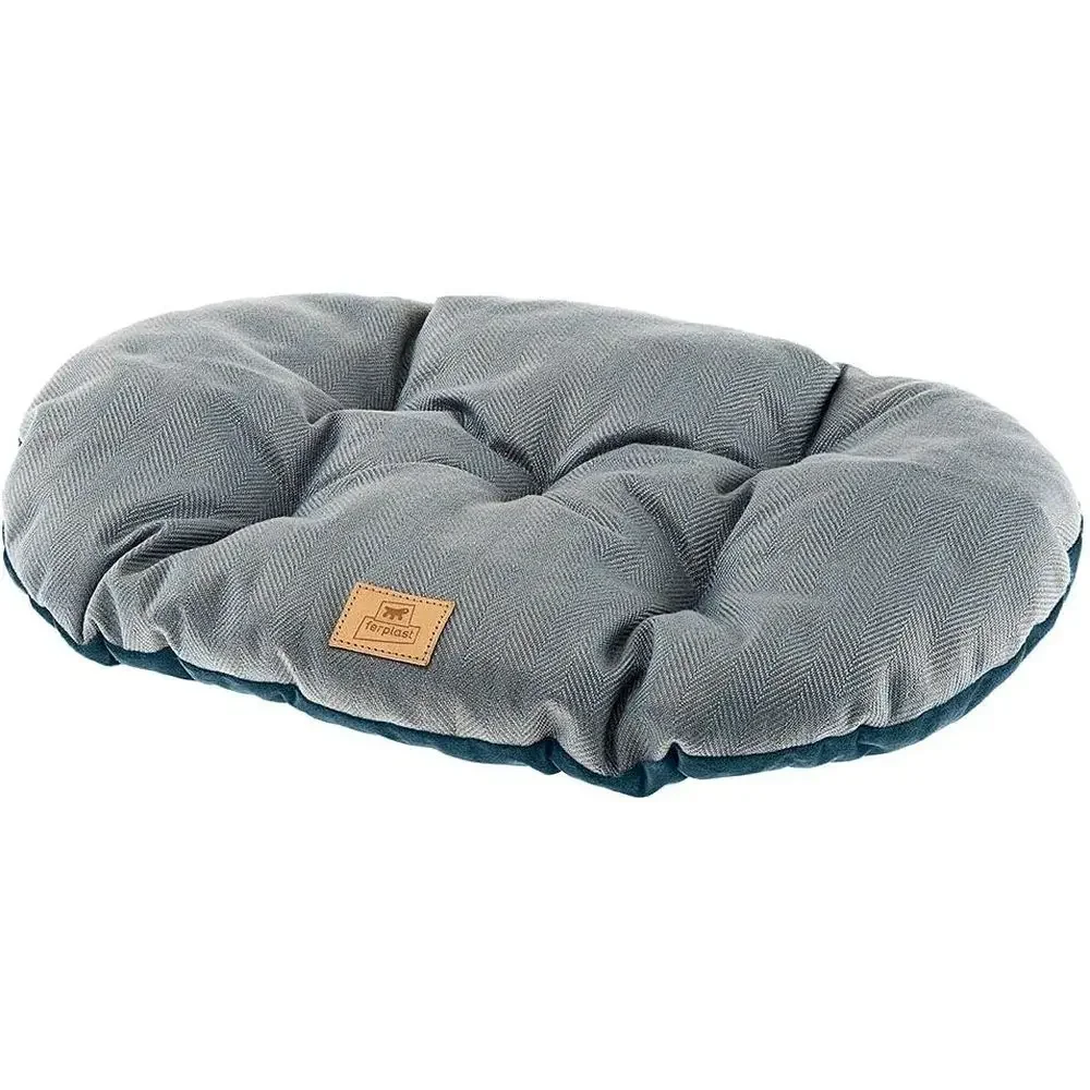 Double-Sided Washable Dog and Cat Bed, Velvet and Tweed, 65x42x7cm, Blue
Double-Sided Washable Dog and Cat Bed, Velvet and Tweed, 65x42x7cm, Blue