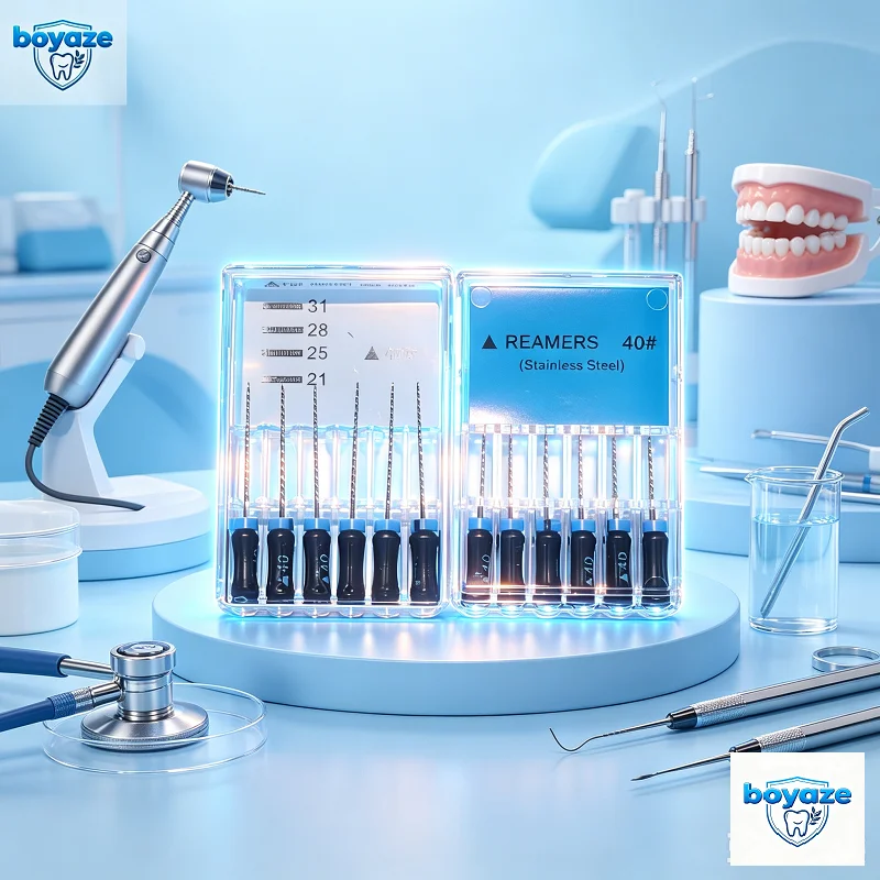 10Box Endodoncia Endo REAMERS #6 #8 #10 #15 #20 #25 #30 #15-40 #45-80 Dental Stainless Root Canal Hand Durable 25MM Easyinsmile
10Box Endodoncia Endo REAMERS #6 #8 #10 #15 #20 #25 #30 #15-40 #45-80 Dental Stainless Root Canal Hand Durable 25MM Easyinsmile