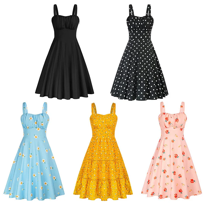 2023 Summer New Sling Dress Elegant Sweet Fairy Dress Women Slim Lady Korean Fashion Vintage Floral Suspender Stage Performance
2023 Summer New Sling Dress Elegant Sweet Fairy Dress Women Slim Lady Korean Fashion Vintage Floral Suspender Stage Performance