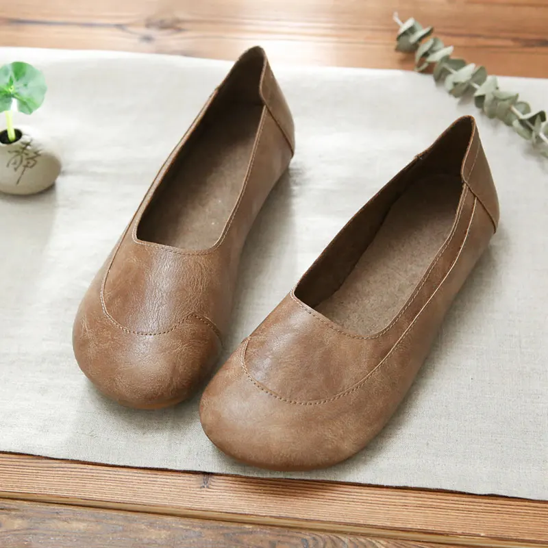 Breathable Handmade Slip-On Comfortable round Toe Flat Bottom Casual Shoes Artistic Style Fashion Single Shoes Soft Bottom Shoes
Breathable Handmade Slip-On Comfortable round Toe Flat Bottom Casual Shoes Artistic Style Fashion Single Shoes Soft Bottom Shoes