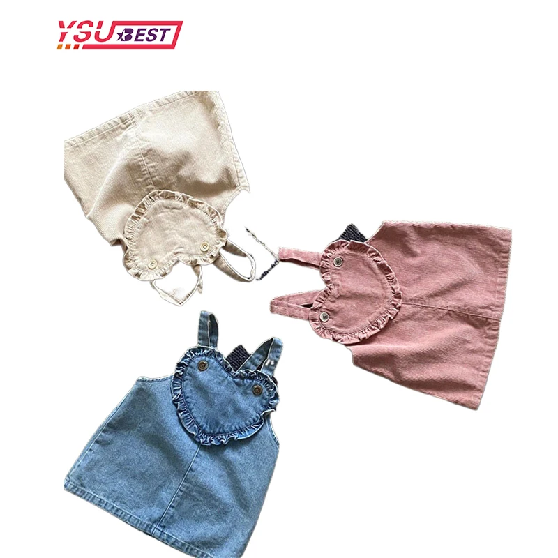 2023 New Spring Autumn Girl Cute Sleeveless Denim Strap Dress Childrens Heart Dress Summer Girls Vest Dress Kids Clothes Dresses
2023 New Spring Autumn Girl Cute Sleeveless Denim Strap Dress Childrens Heart Dress Summer Girls Vest Dress Kids Clothes Dresses