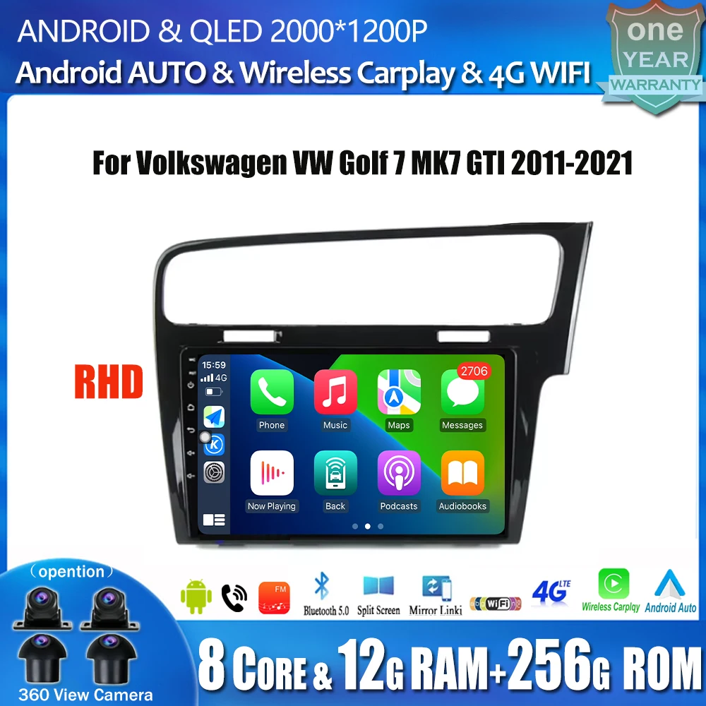 Android OS Car Radio Multimedia Player For Volkswagen VW Golf 7 MK7 GTI 2011-2021 RHD Wireless Carplay GPS Navi Car accessory
Android OS Car Radio Multimedia Player For Volkswagen VW Golf 7 MK7 GTI 2011-2021 RHD Wireless Carplay GPS Navi Car accessory