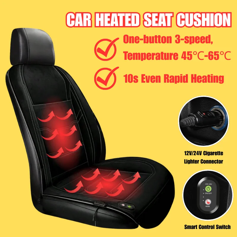Универсальная автомобильная накидка на сиденье с подогревом 12В/24В, двойная, быстронагревающаяся, из вельвета, зимние аксессуары для салона авто
Универсальная автомобильная накидка на сиденье с подогревом 12В/24В, двойная, быстронагревающаяся, из вельвета, зимние аксессуары для салона авто