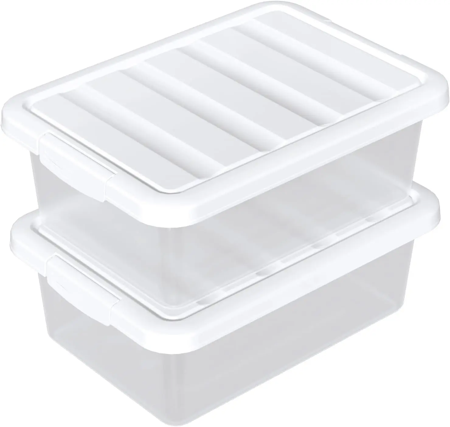 14 Quart Stackable Plastic Storage Bins with Lids, Container to Organize Shoes and Crafts on Closet
14 Quart Stackable Plastic Storage Bins with Lids, Container to Organize Shoes and Crafts on Closet