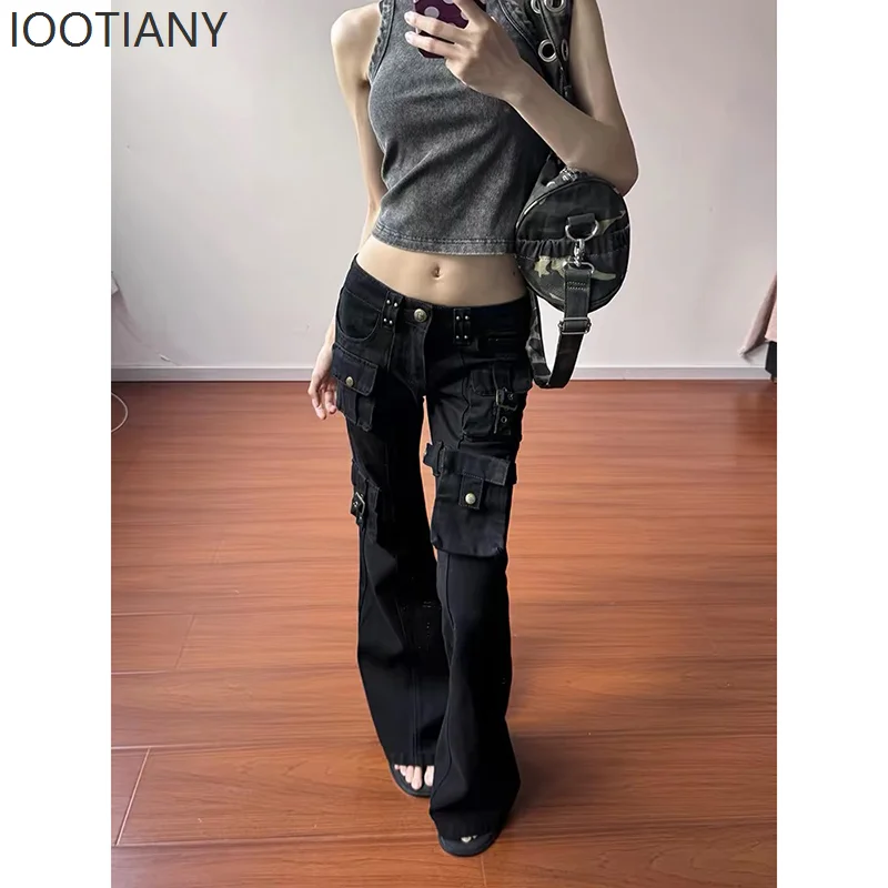 Women Gothic Y2k Flare Jeans Harajuku Baggy Cargo Denim Trousers Aesthetic Low Waist Jean Pants Vintage 2000s Clothes 2026
Women Gothic Y2k Flare Jeans Harajuku Baggy Cargo Denim Trousers Aesthetic Low Waist Jean Pants Vintage 2000s Clothes 2026