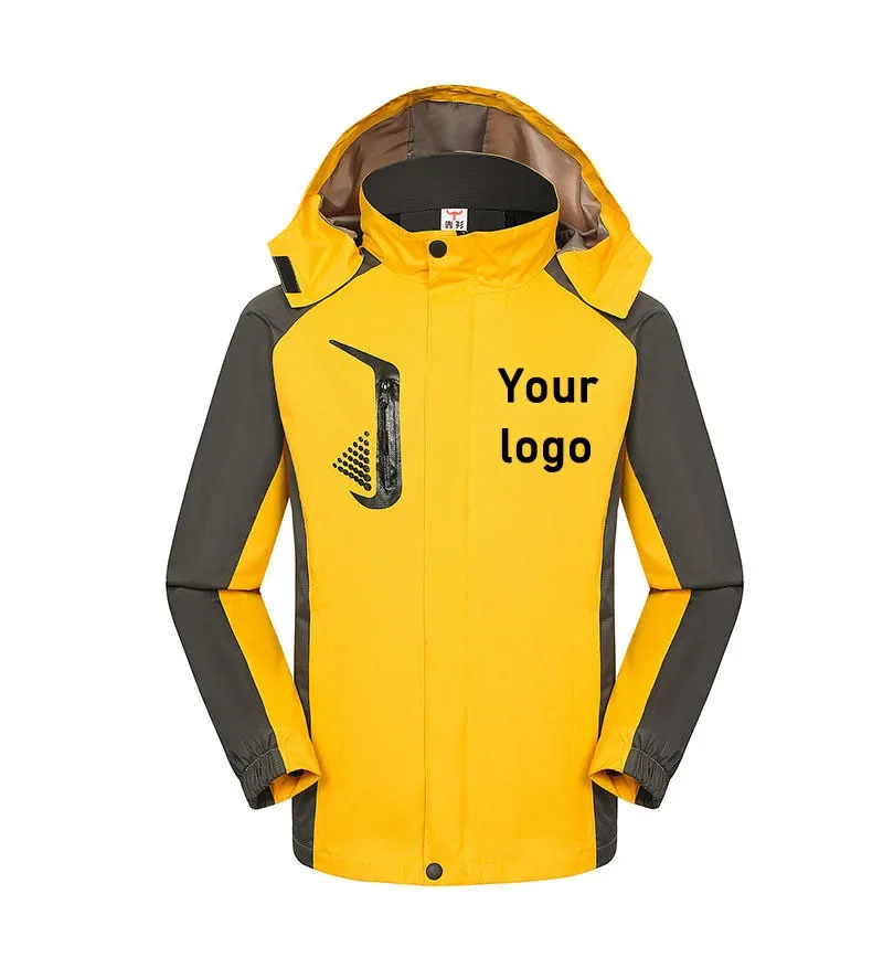 Waterproof windproof jackets for men and women jackets for couples outdoor work mountaineering hooded jacket custom printed logo
Waterproof windproof jackets for men and women jackets for couples outdoor work mountaineering hooded jacket custom printed logo